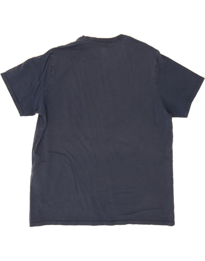LEVI'S Mens Standard T-Shirt Top XL Navy Blue Cotton Vintage Levi's and Second-Hand Levi's from Messina Hembry 