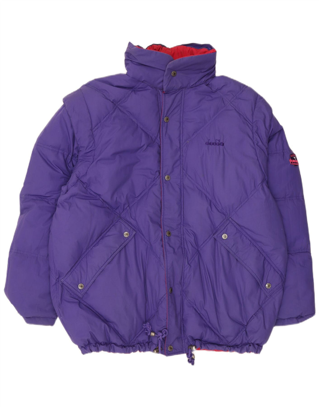 DIADORA Chaqueta acolchada reversible extragrande para hombre ES 42 XL Poliéster rojo