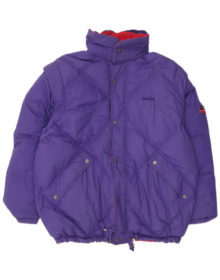 DIADORA Chaqueta acolchada reversible extragrande para hombre ES 42 XL Poliéster rojo