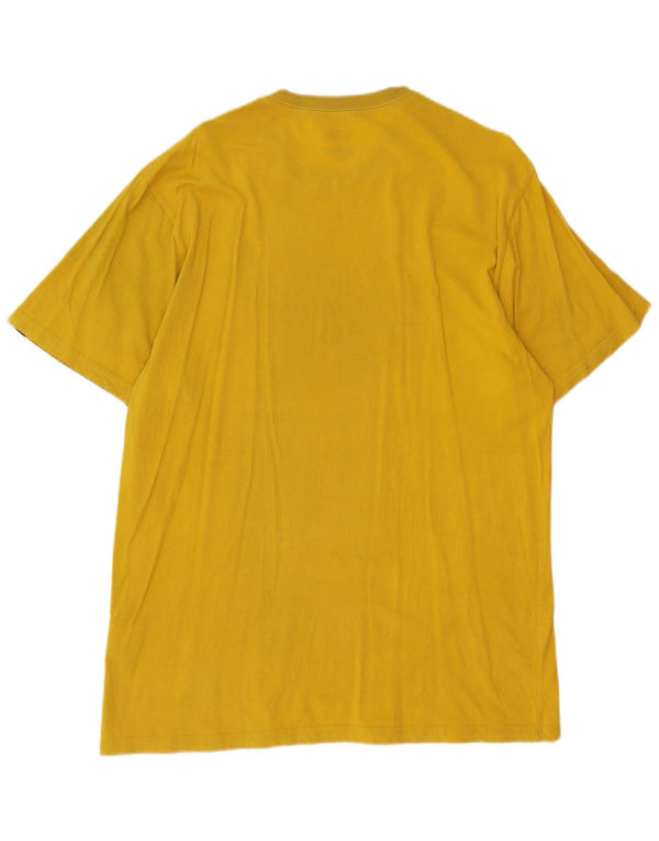 Vans Hombre Slim Fit Graphic Camiseta Top XL Algodón Amarillo