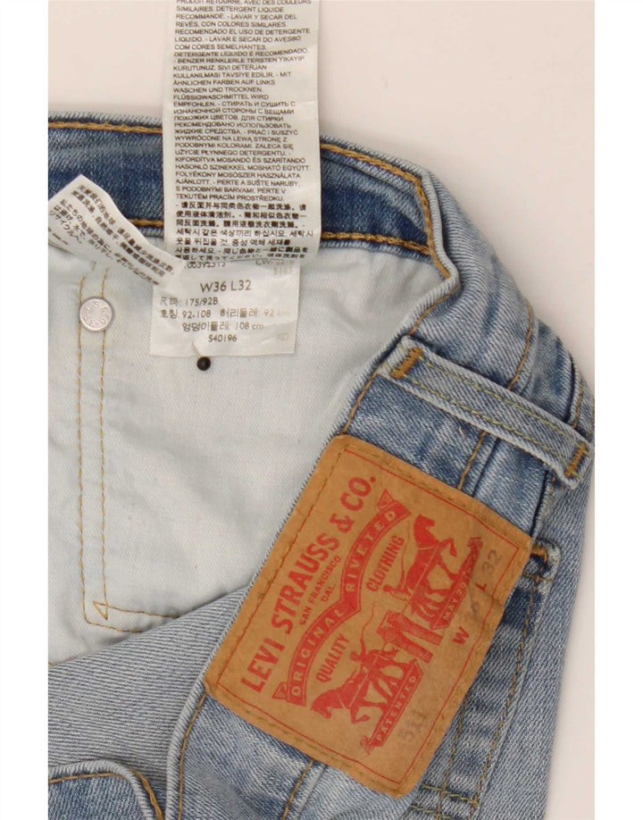 Levi's Hombre 511 Slim Jeans W36 L32 Algodón Azul