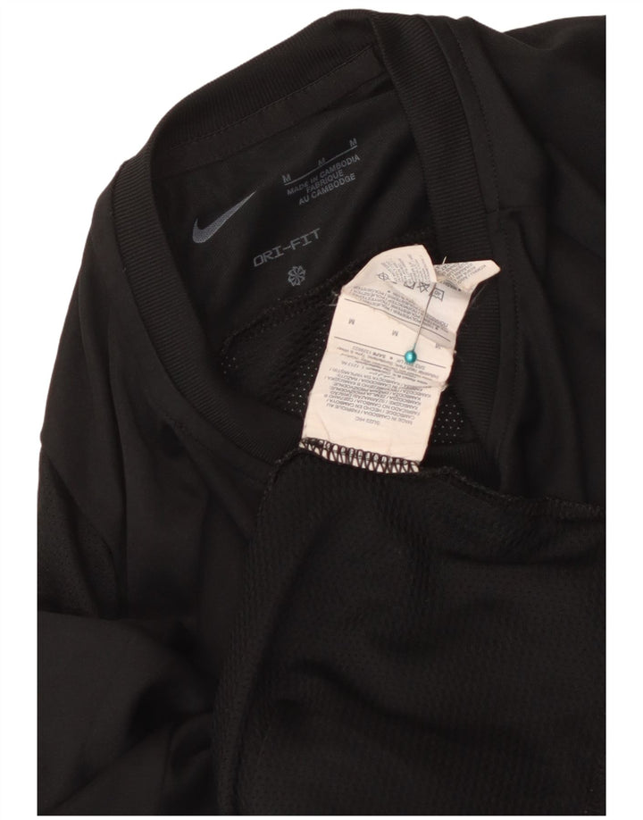Camiseta Nike Hombre Top Medium Negro Rayas Poliéster Deportes