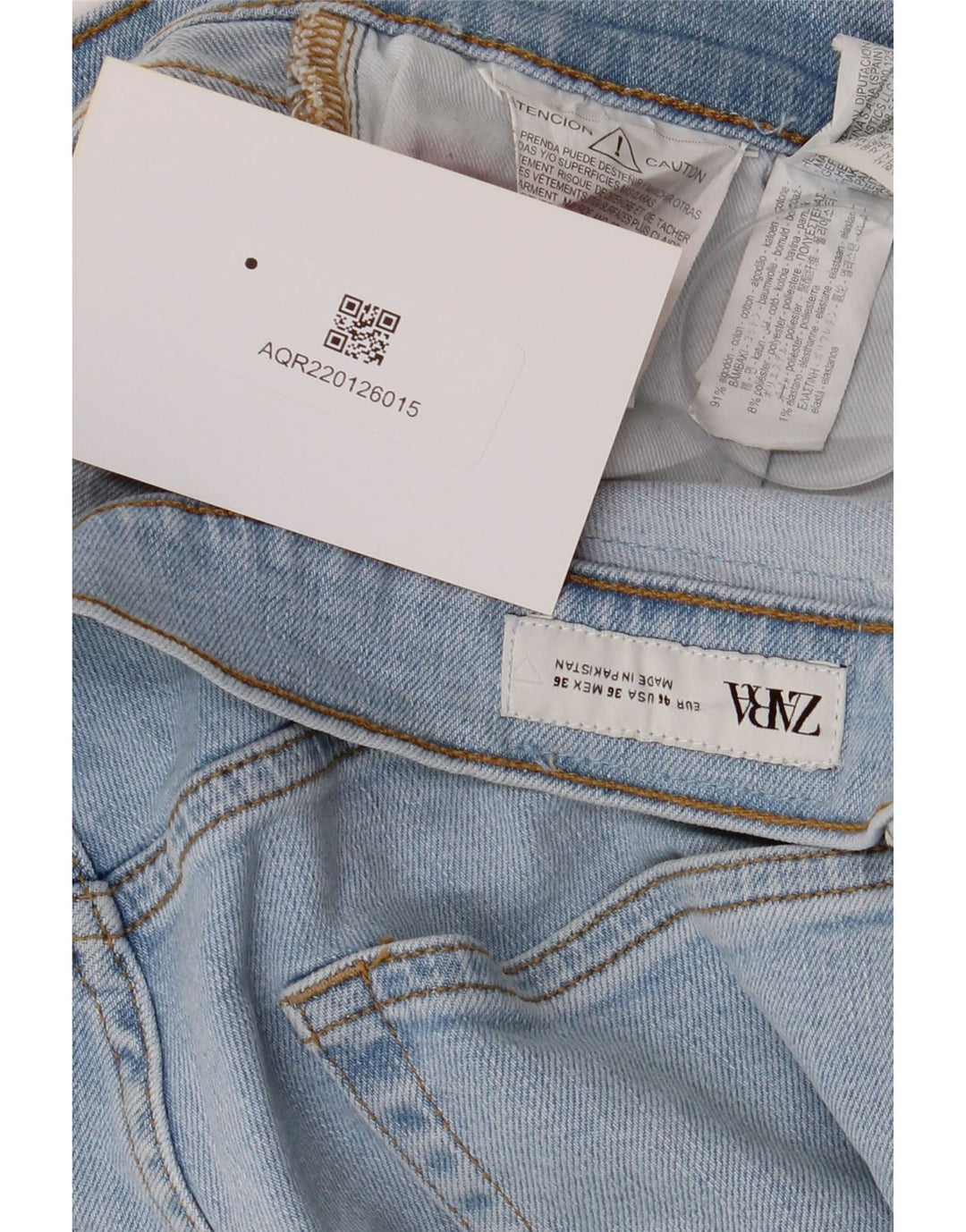 Zara Hombre Jeans Tapered W36 L29 Algodón Azul