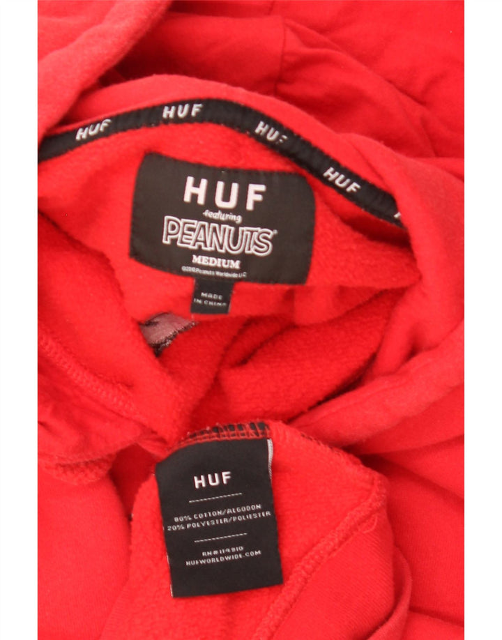 HUF Hombre Peanuts Graphic Sudadera con capucha Jumper Algodón rojo medio