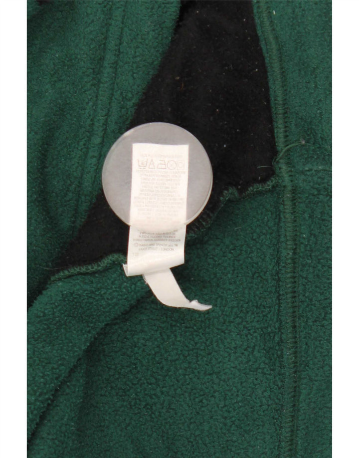 Marks & Spencer Chaqueta polar para hombre UK 40 Grande Poliéster verde