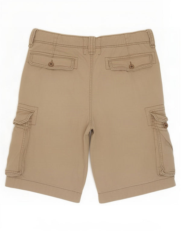Shorts Cargo Hollister Hombre W31 Algodón Beige Medio