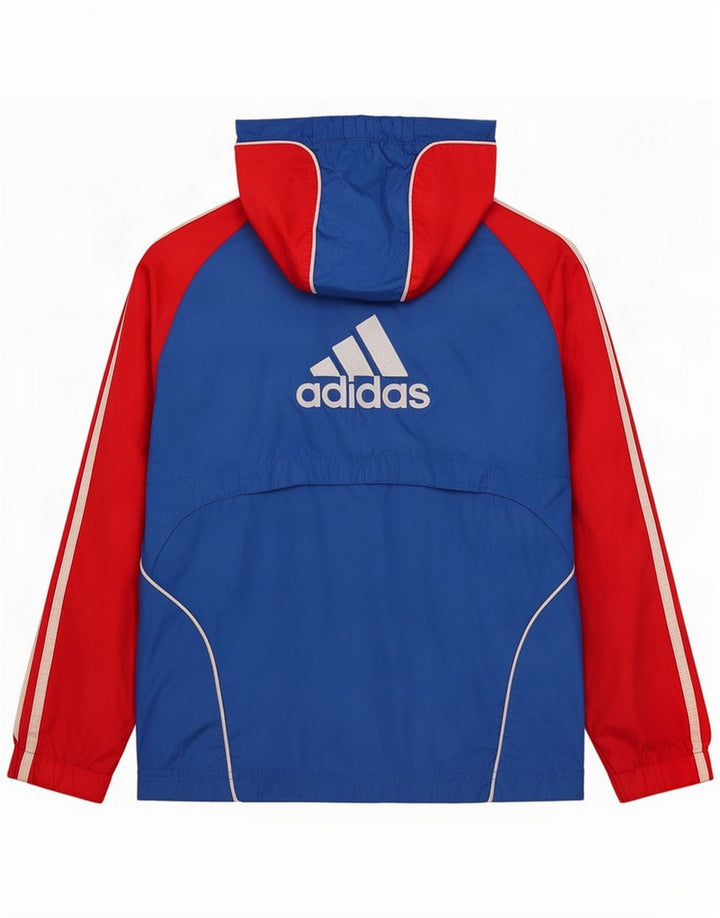 Chaqueta superior de chándal con gráfico Adidas para niños 10-11 años Azul medio
