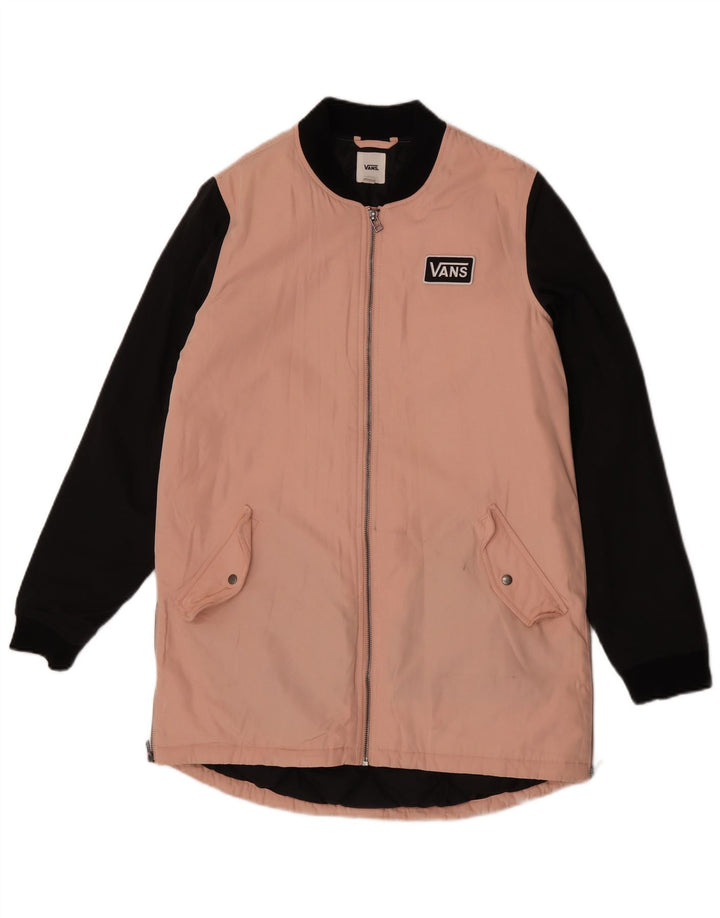 Vans Abrigo cortavientos para mujer UK 40 Small Pink Colourblock Poliéster