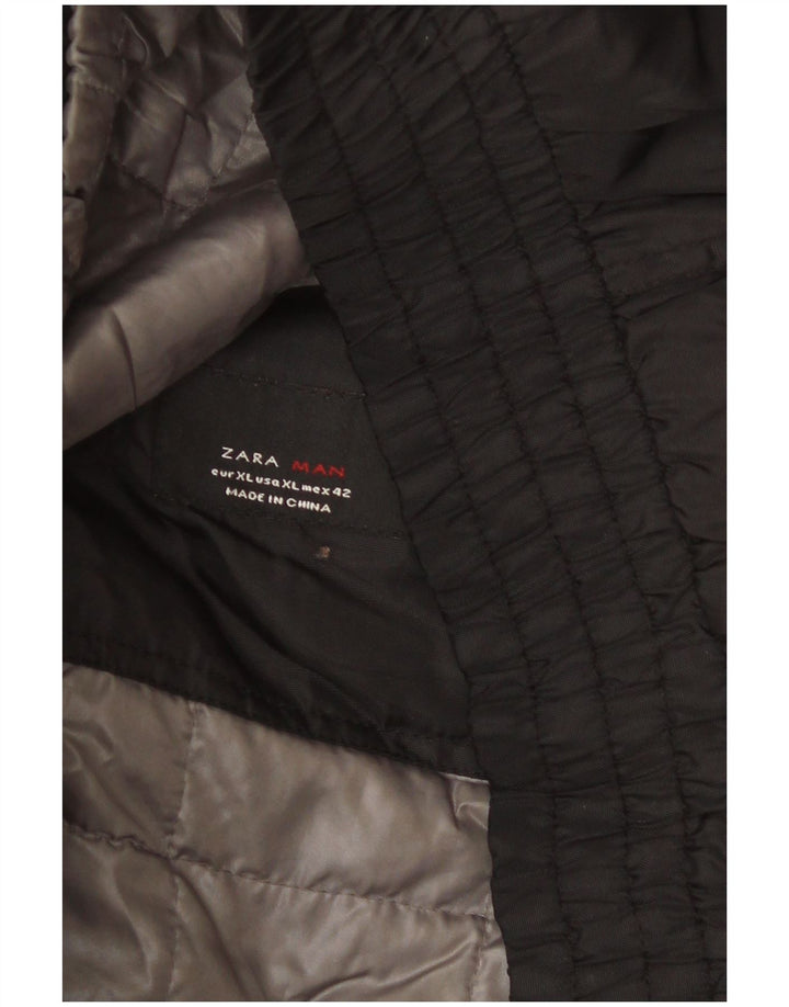 Zara Chaqueta Cortavientos Hombre UK 42 XL Negro