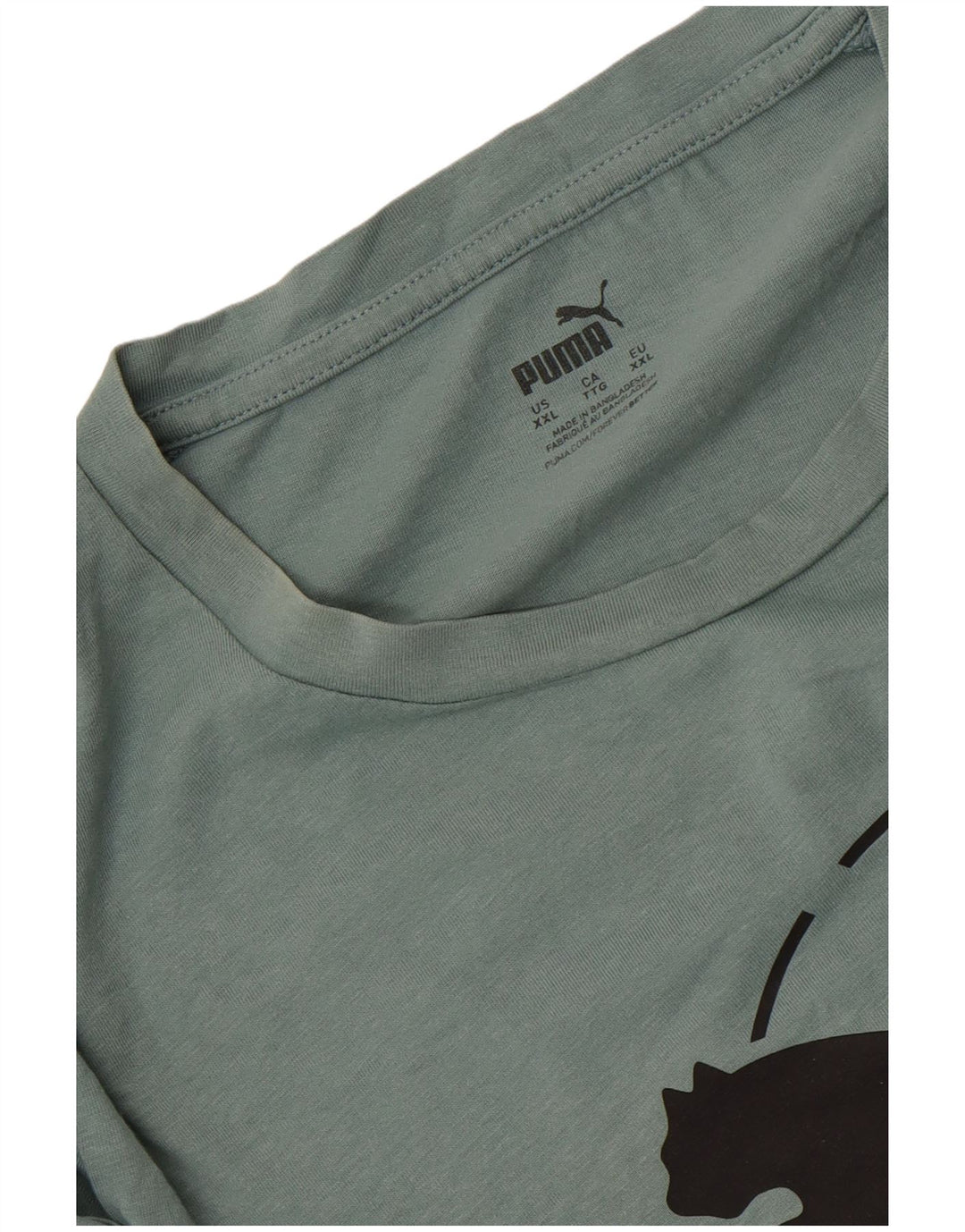 Puma Camiseta gráfica para hombre Top 2XL Verde
