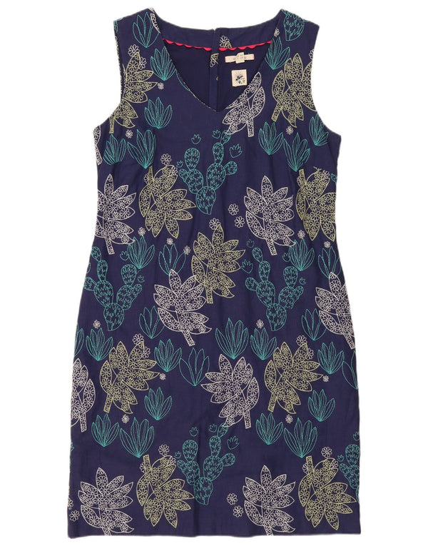 White Stuff Vestido tubo sin mangas para mujer UK 40 Mediano Azul marino Floral