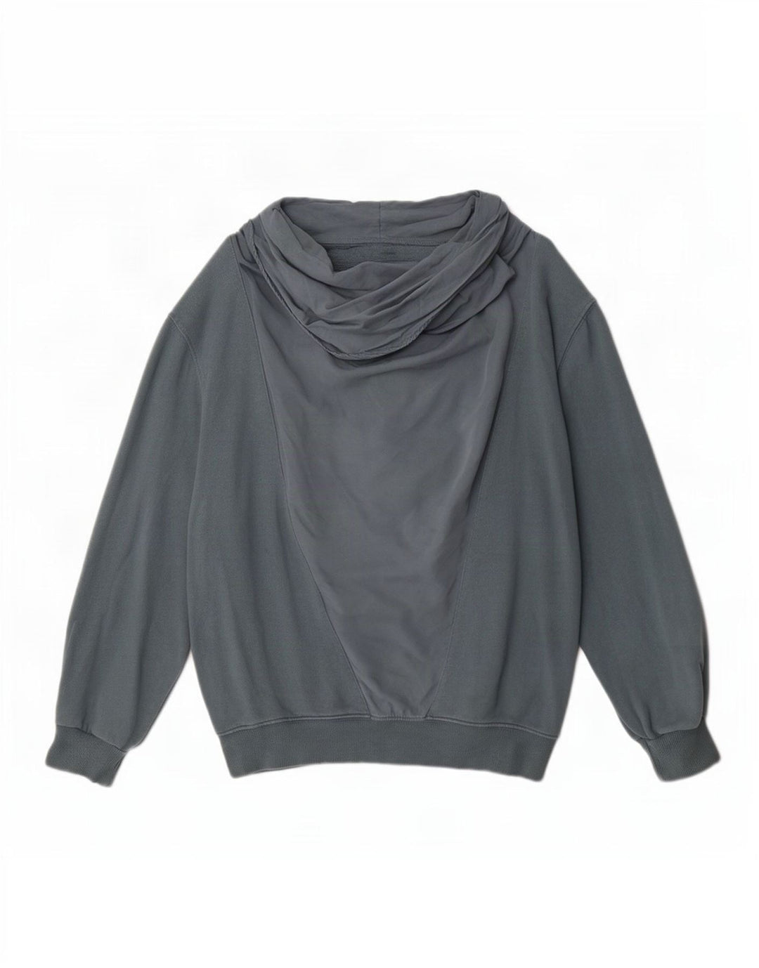 Zara Mujer Sudadera Oversize Jersey UK 44 Algodón Gris Medio