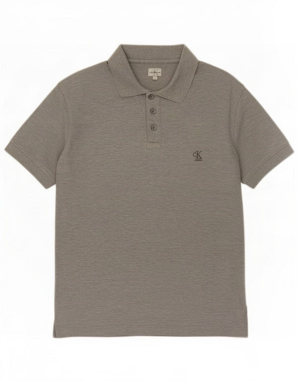 Polo Calvin Klein Jeans para hombre de algodón gris pequeño