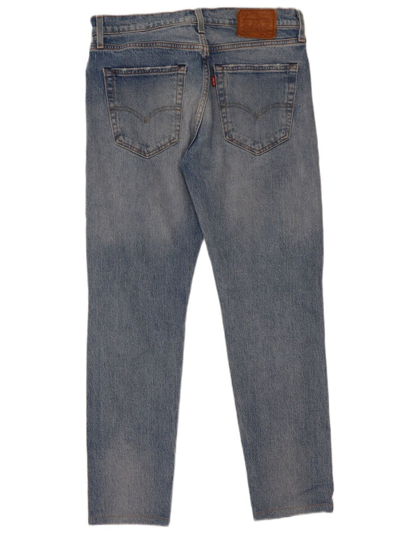 Levi's Mens 512 Vaqueros cónicos delgados desgastados W32 L32 Algodón azul