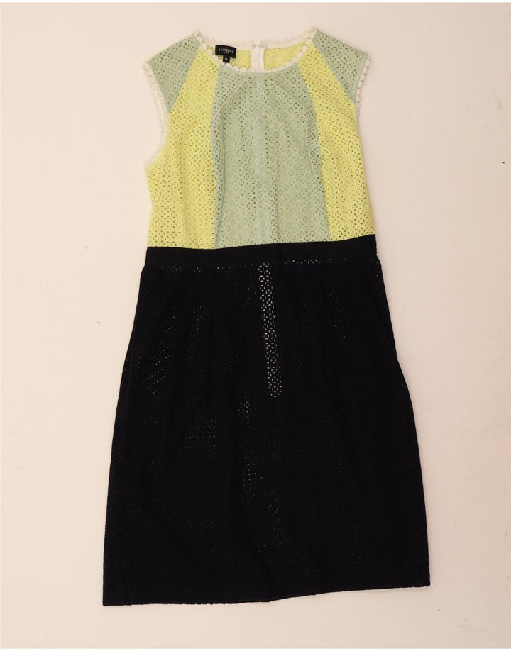 Hobbs Vestido básico sin mangas para mujer UK 44 Mediano Bloque de color multicolor