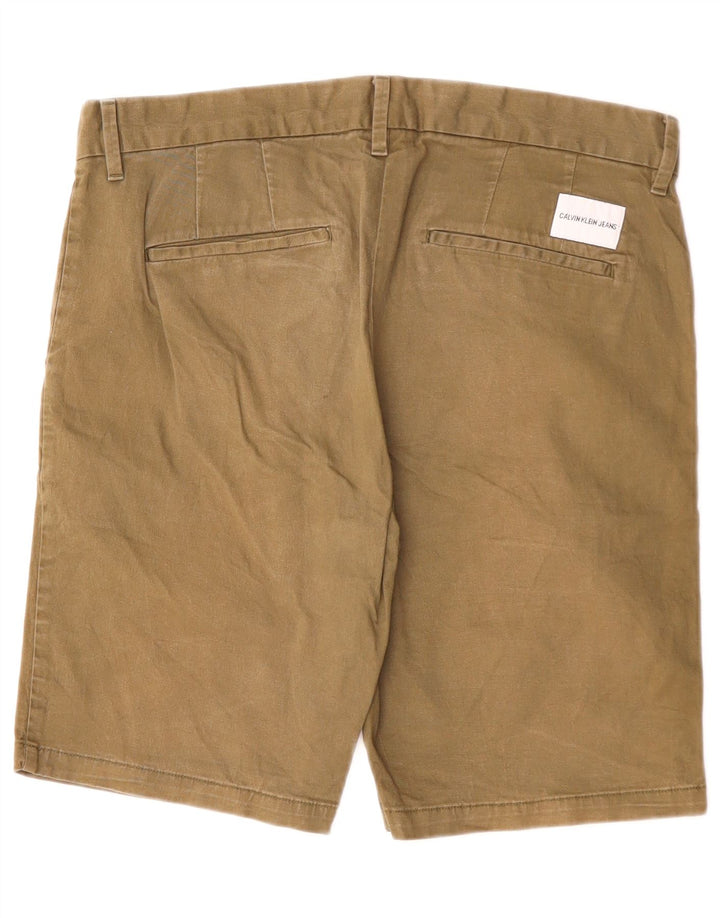 Pantalones cortos chinos CALVIN KLEIN para hombre W31 Algodón beige medio