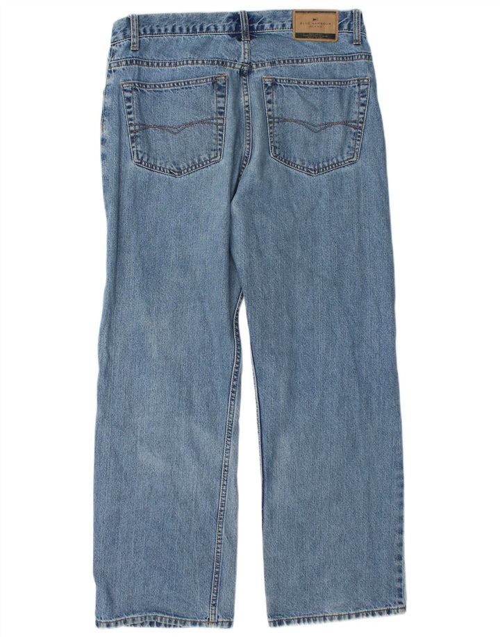 Marks & Spencer Vaqueros rectos azules Harbor para hombre W34 L29 Algodón azul