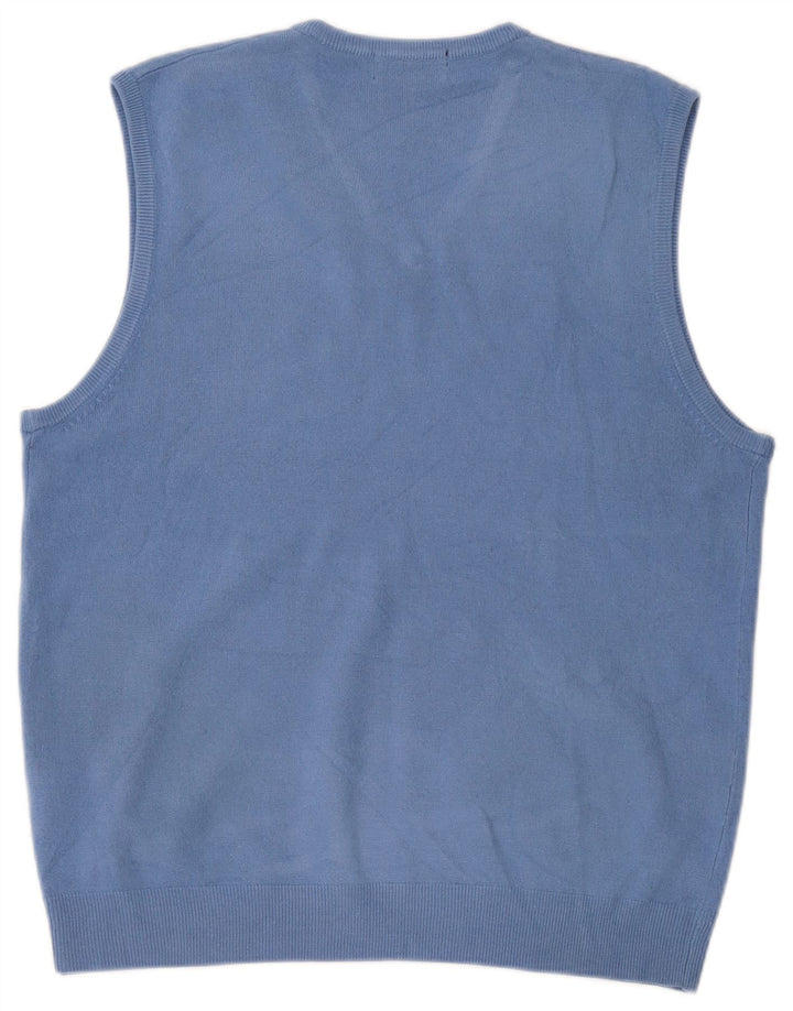 Marks & Spencer - Camiseta sin mangas para hombre, color azul, acrílico, tamaño grande