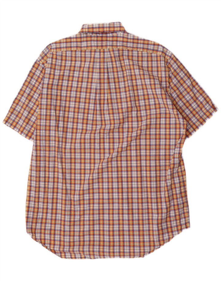 Ralph Lauren Camisa de manga corta Blake para hombre con cuadros multicolores medianos