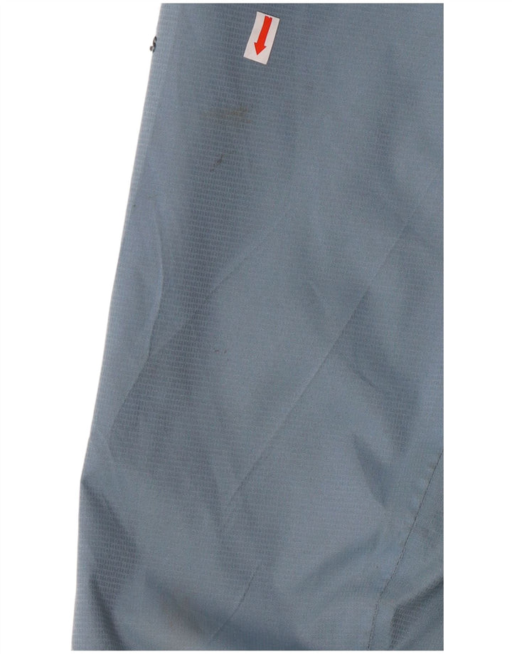 Adidas Chaqueta impermeable con capucha para mujer UK 44 Poliéster azul medio