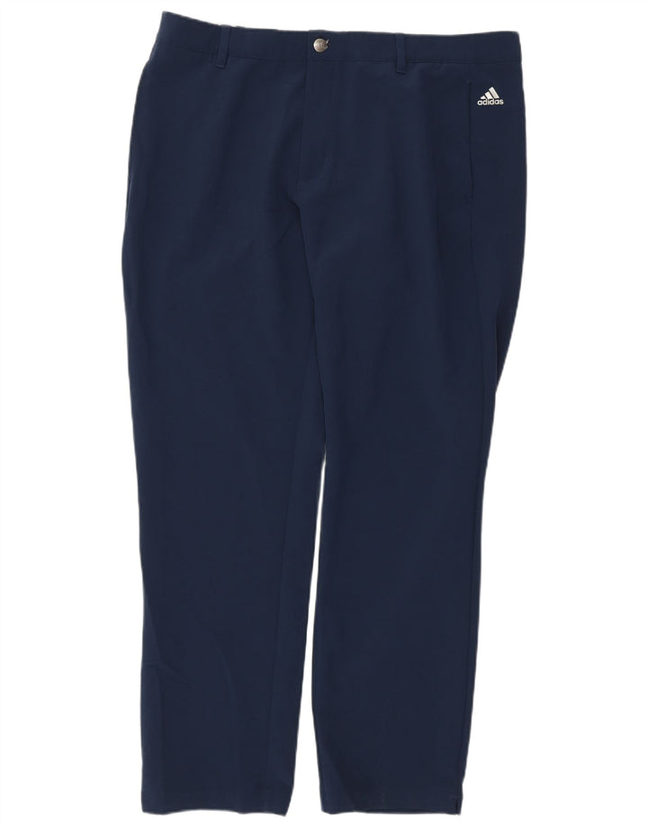 Pantalón chino recto ADIDAS para hombre W38 L32 Poliéster azul marino