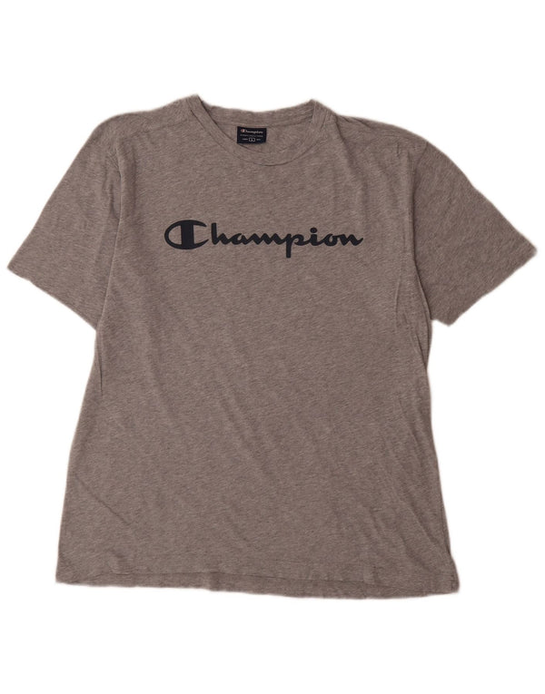 Champion Camiseta gráfica para mujer Top UK 46 Large Grey Moteado