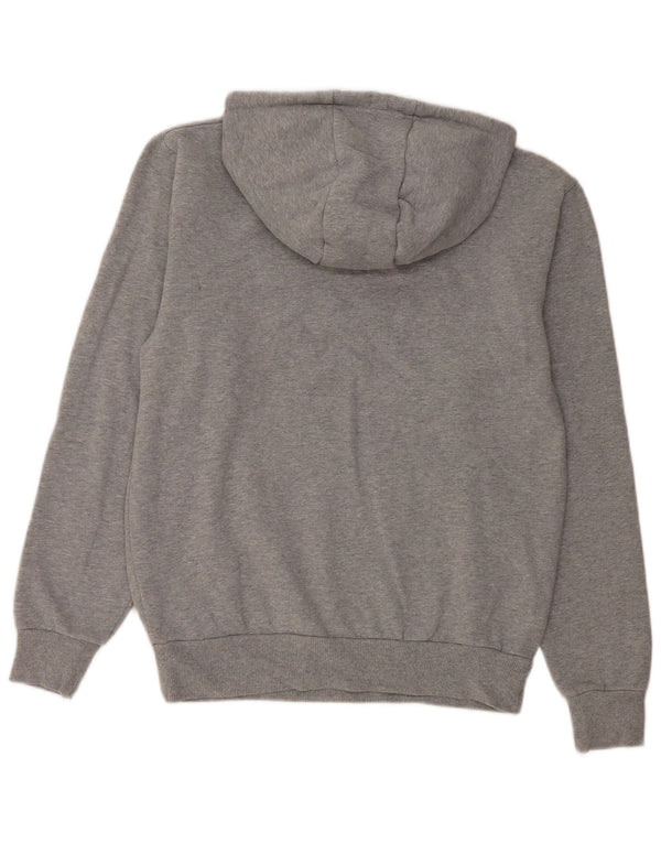 Ellesse Jersey con capucha gráfica para mujer Reino Unido 12 Algodón moteado gris medio