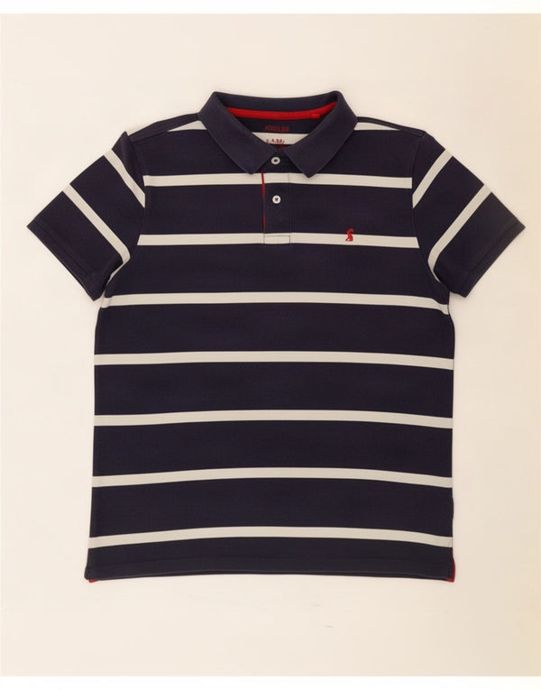 Joules Polo para hombre de algodón a rayas azul marino mediano