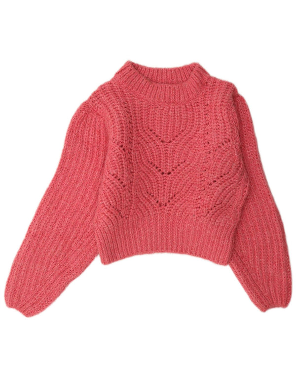 Topshop Suéter tipo jersey para mujer Reino Unido 10 Pequeño Acrílico rosa