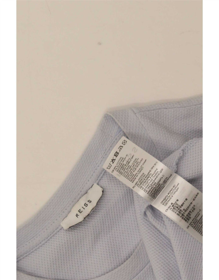 Camiseta Reiss Hombre Top Azul Medio Algodón