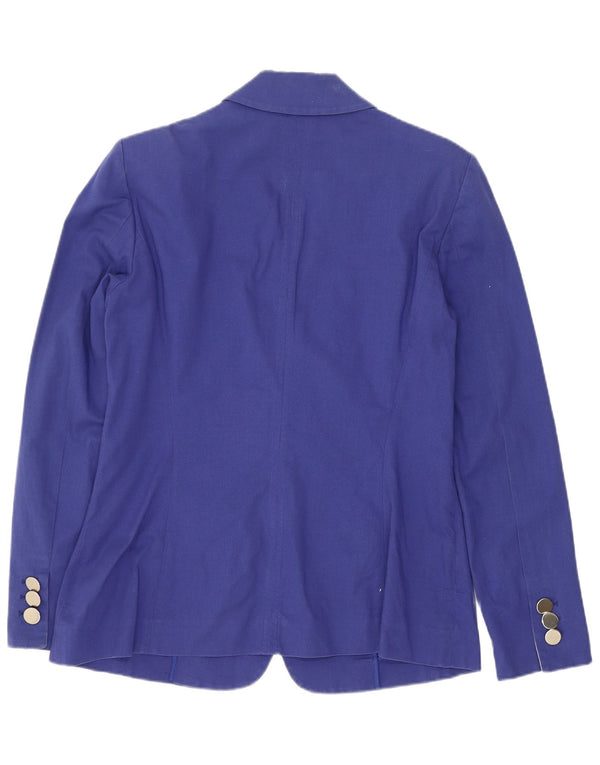 Luisa Spagnoli Chaqueta tipo blazer de 2 botones para mujer IT 44 Azul medio