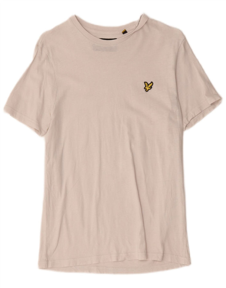 Lyle & Scott - Camiseta para hombre, talla pequeña, algodón blanco