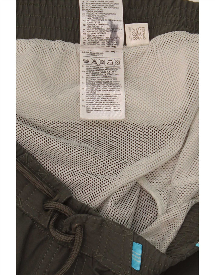 Adidas - Bañador con estampado gráfico para hombre, poliéster, color gris grande