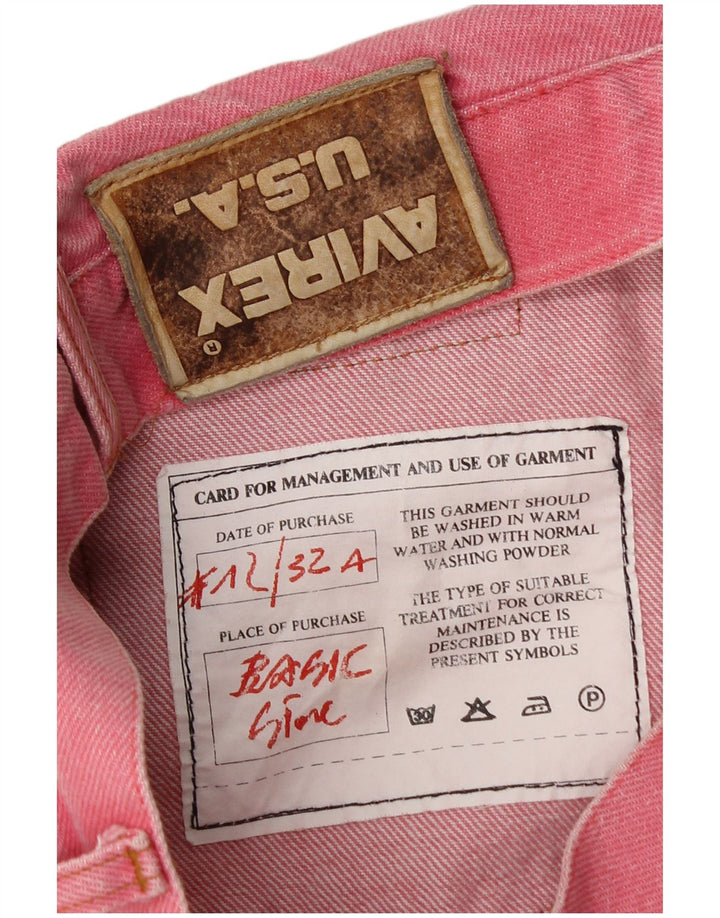 Vaqueros cónicos para hombre Avirex W32 L33 Rosa