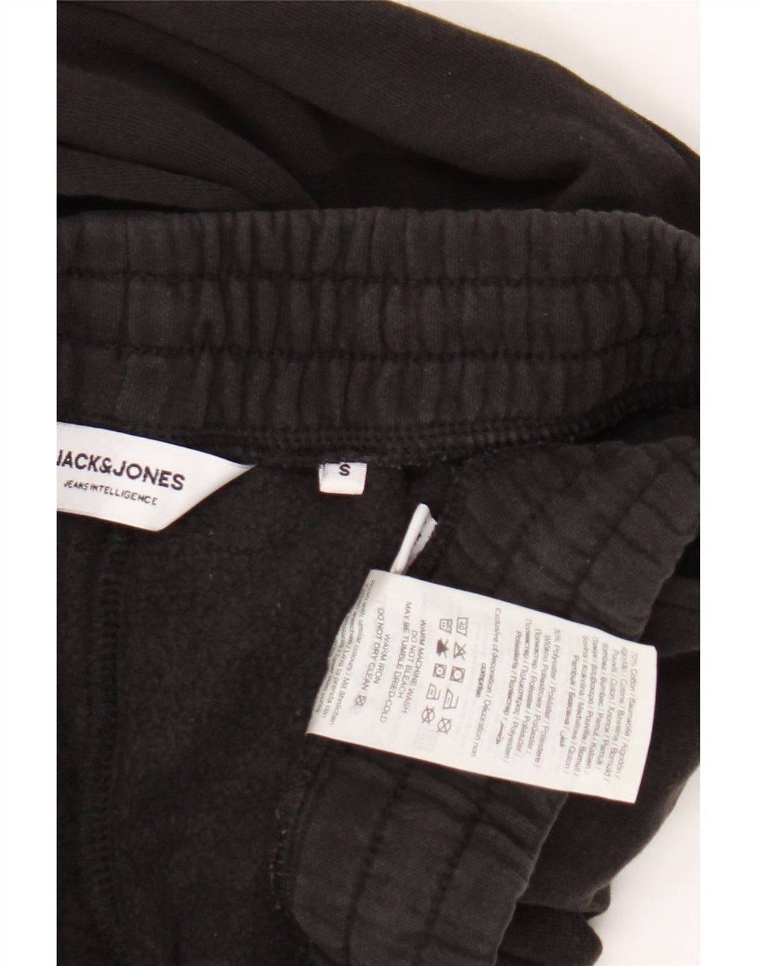 Jack & Jones Hombre Pantalones De Chándal Joggers Small Negro Algodón