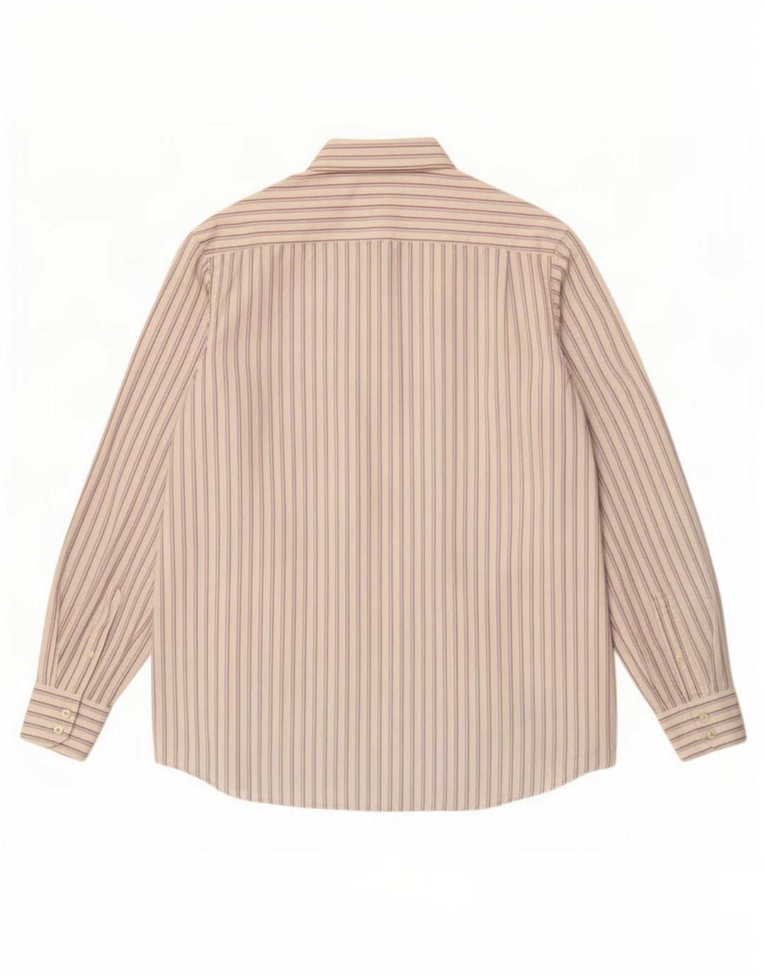 Camisa Lacoste Hombre Talla 40 Mediana Algodón Rayas Blancas