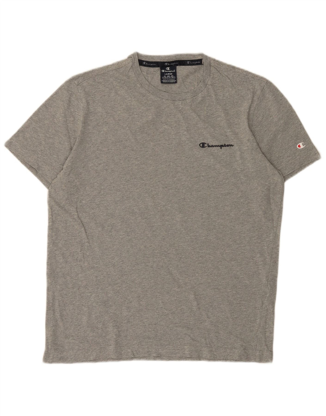Champion Camiseta para hombre Top grande gris moteado