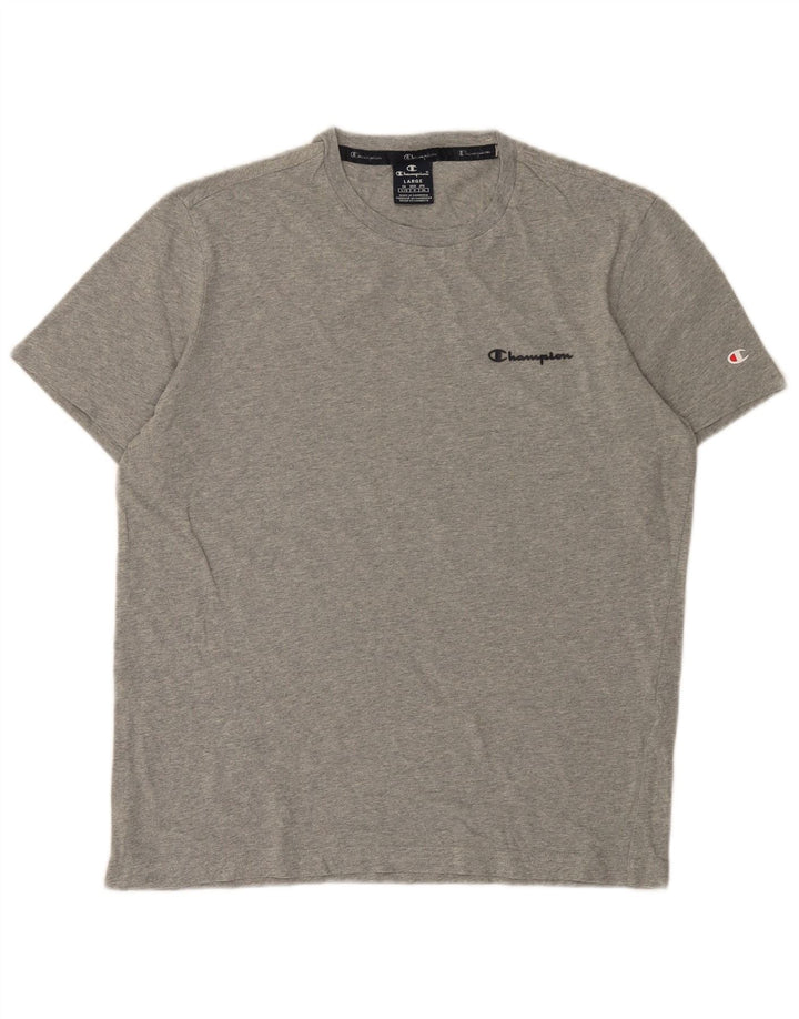 Champion Camiseta para hombre Top grande gris moteado