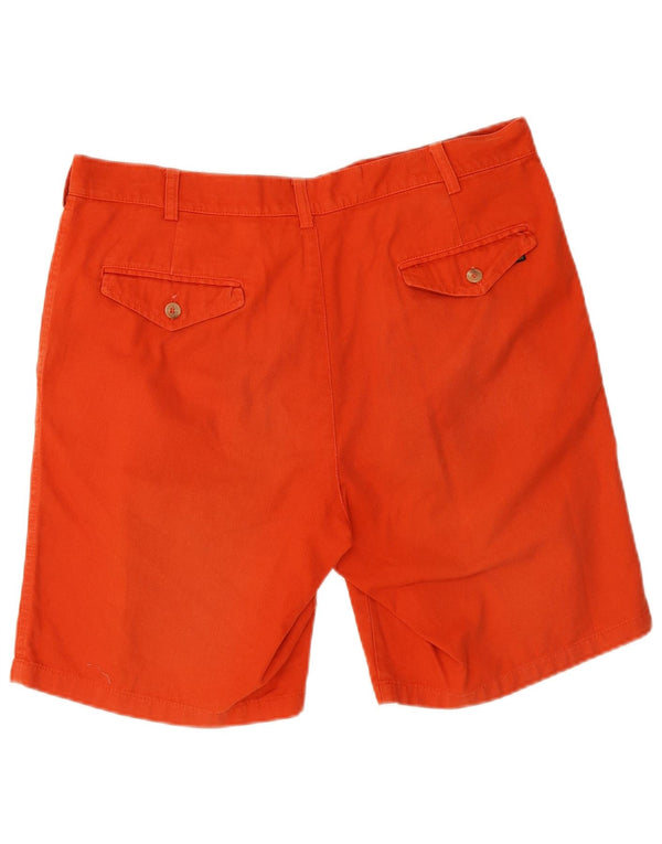Johnny Lambs Pantalones cortos chinos pegados para hombre IT 52 XL W34 Algodón naranja