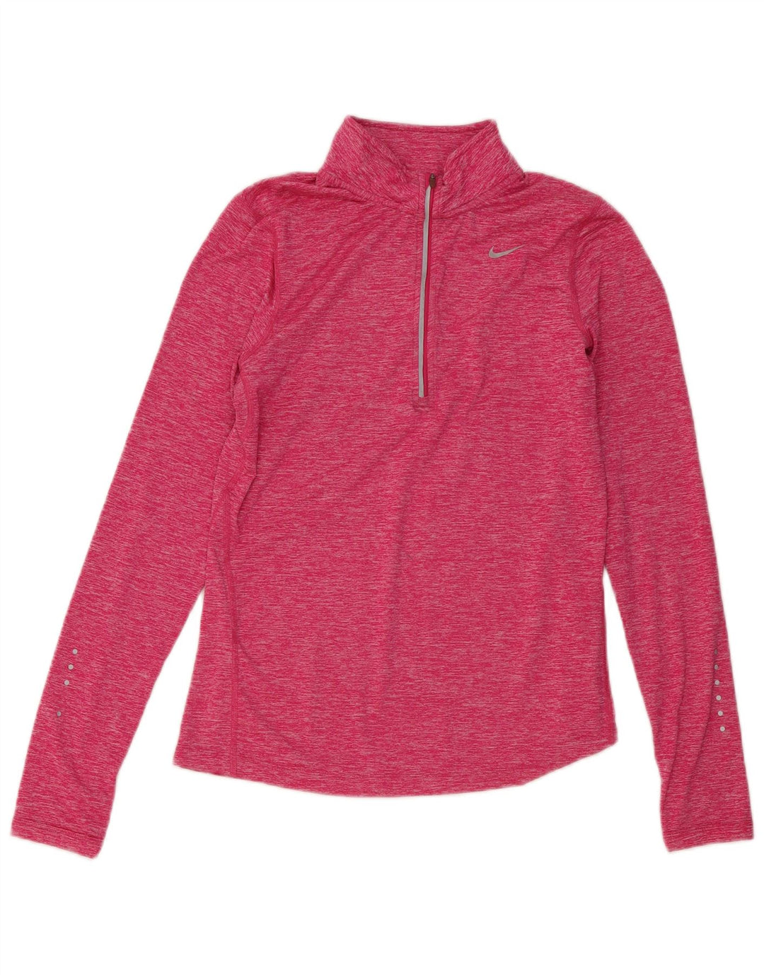 Nike - Chándal con cremallera y cuello para mujer, talla S, poliéster rosa