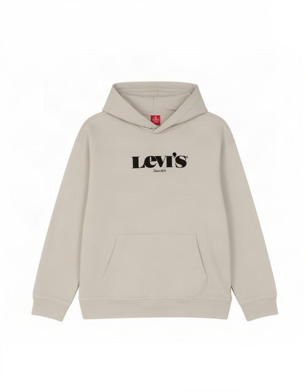 Levi's Jersey con capucha de gran tamaño con gráfico para mujer Reino Unido 10 Small White Cotton