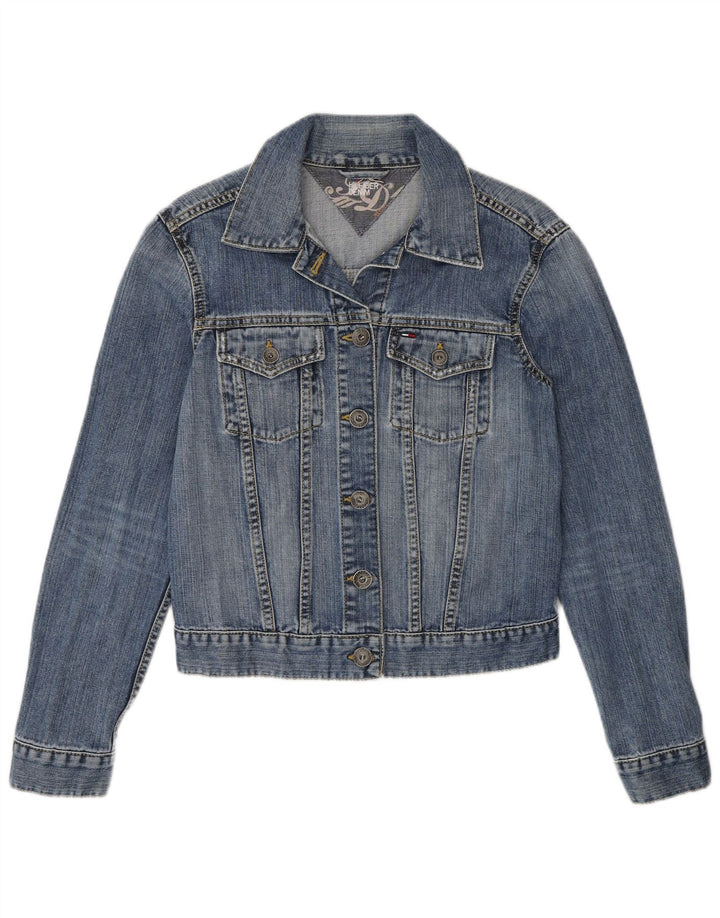 Tommy Hilfiger Chaqueta vaquera para mujer Reino Unido 12 Algodón azul medio