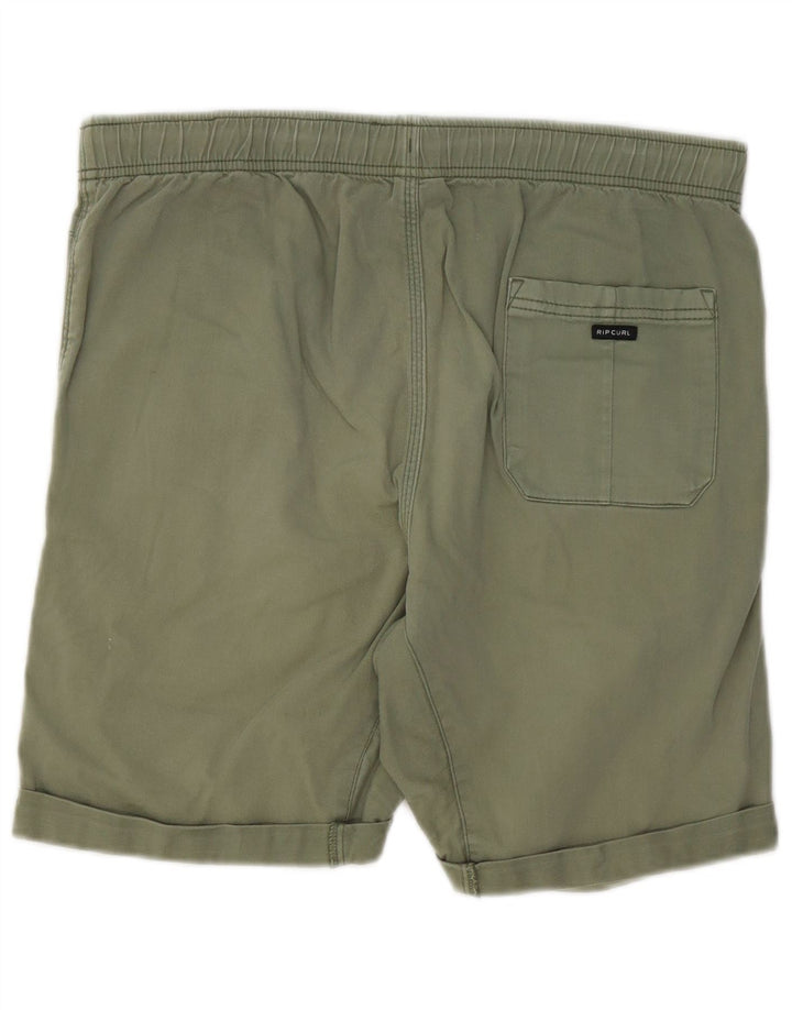 Pantalones cortos chinos Rip Curl para hombre W34 Algodón verde grande