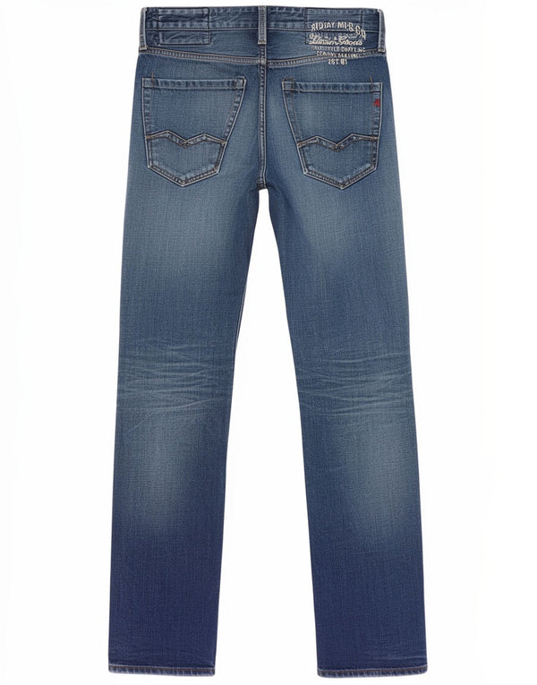 Replay Vaqueros ajustados Waitom para hombre W29 L32 Algodón azul