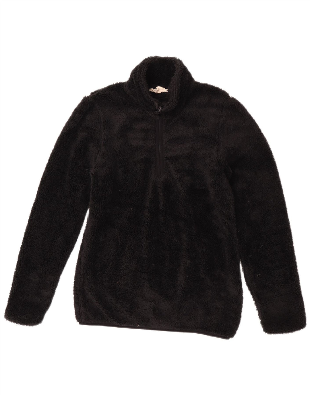 Jersey de forro polar con cuello y cremallera para mujer Mountain Warehouse UK 8 Small Poliéster negro