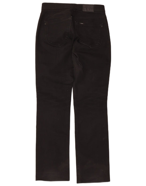 Lee Pantalones Casuales Recto Lynn para Mujer W30 L33 Algodón Negro