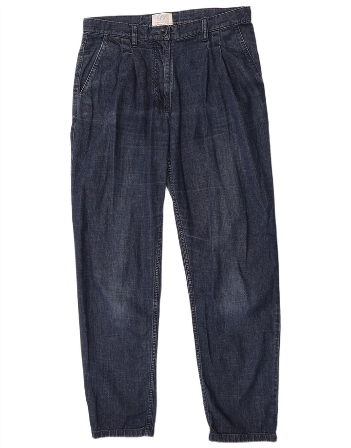 Toast Vaqueros cónicos con clavijas para mujer UK 12 Medium W30 L29 Algodón azul marino