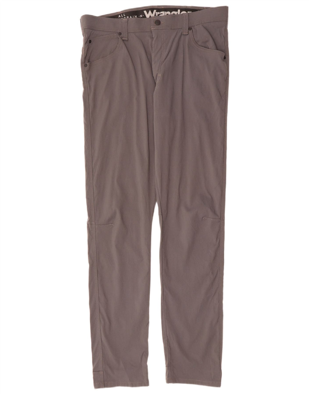 Wrangler Pantalones informales ajustados para hombre W36 L34 Nylon gris