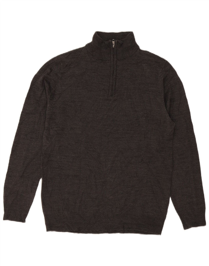 French Connection Jersey De Cuello Con Cremallera Para Hombre Acrílico Gris Grande