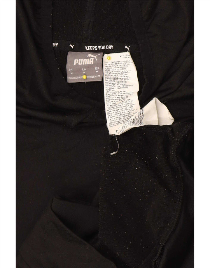 Puma Hombre Sudadera Con Capucha Jumper Medium Negro Poliéster